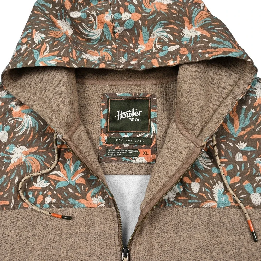 Howler Bros Hoodie Men's XL Shaman Full Zip Jacket Cactus Bird Aztec Southwest